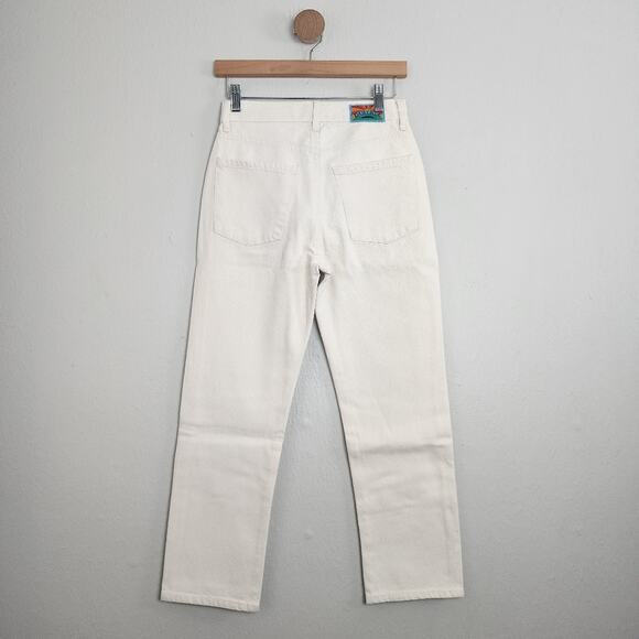 NEW Adriano Goldschmied Daily Blue Hype High Waisted Ankle Length Jean in Bone - Picture 9 of 15